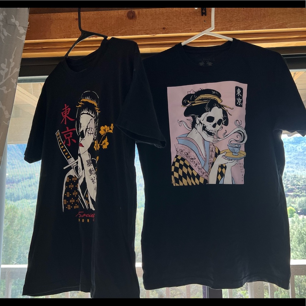 Pair of Riot Society Tees - Like new